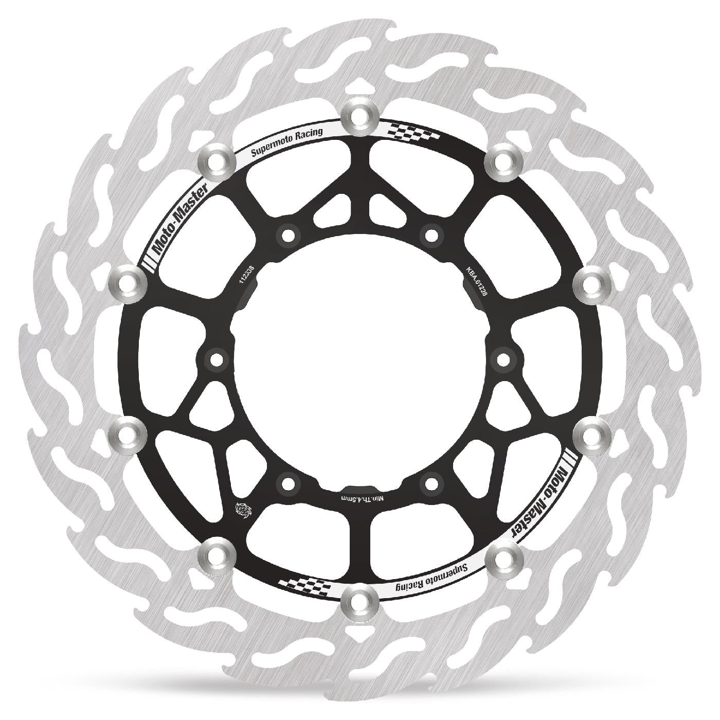 Moto-Master 320x5mm Supermoto Racing Flame Front Rotor