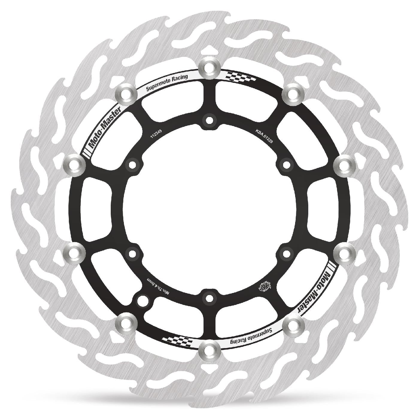 Moto-Master 320x5mm Supermoto Racing Flame Front Rotor
