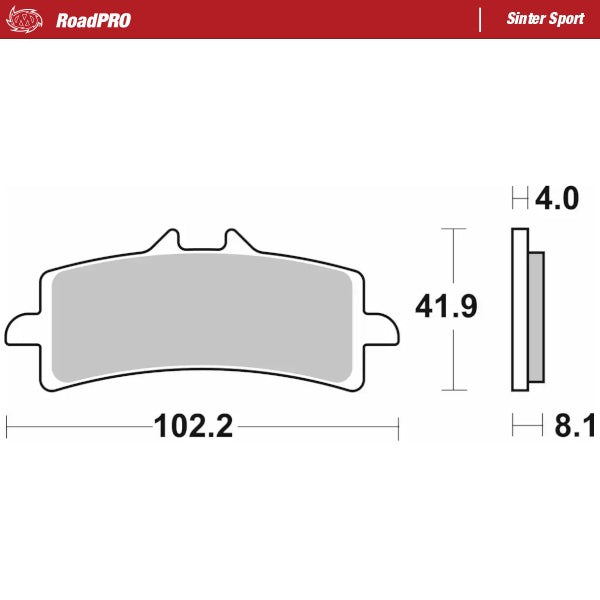 Moto-Master RoadPRO Sinter Sport Front Brake Pads