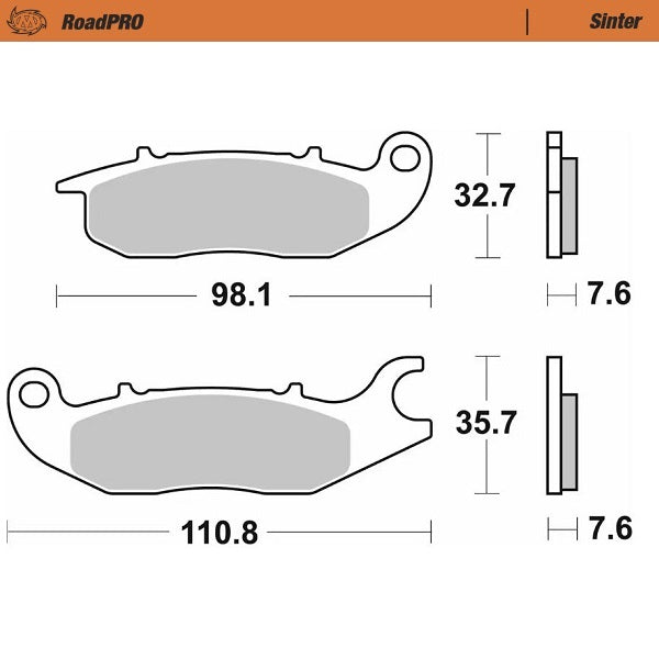 Moto-Master RoadPRO Sinter Front Brake Pads