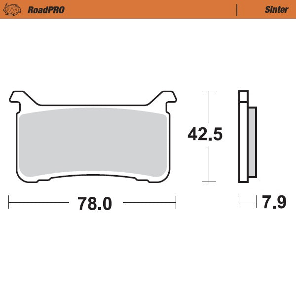 Moto-Master RoadPRO Sinter Front Brake Pads