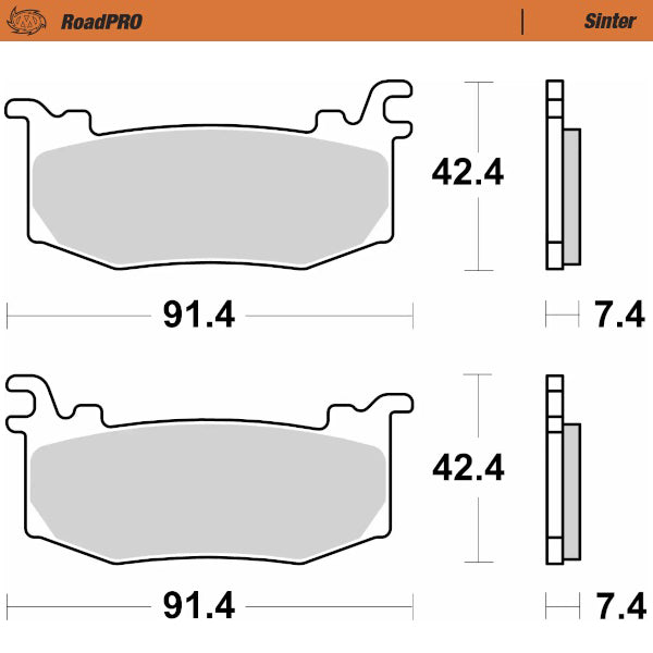 Moto-Master RoadPRO Sinter Front Brake Pads