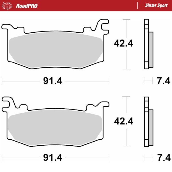 Moto-Master RoadPRO Sinter Sport Front Brake Pads