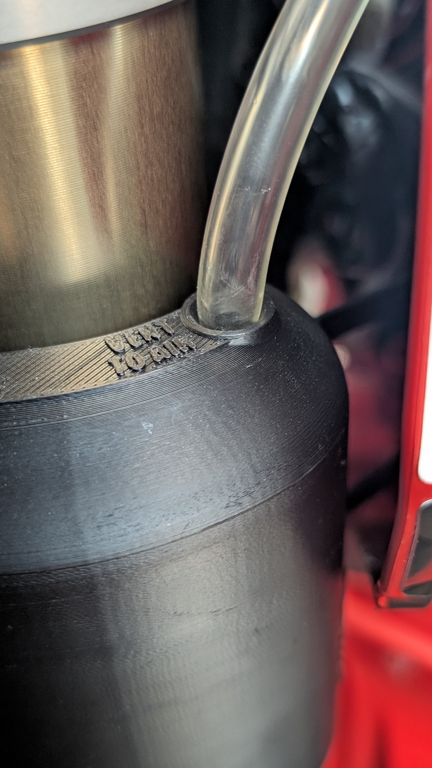 SLIDEmoto Fork-Mount Coolant Recovery Tank