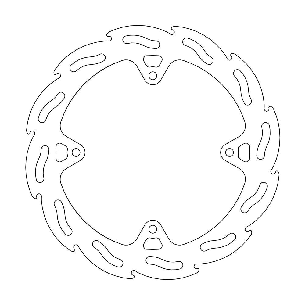 Moto-Master Flame Floating Front Disc - Right