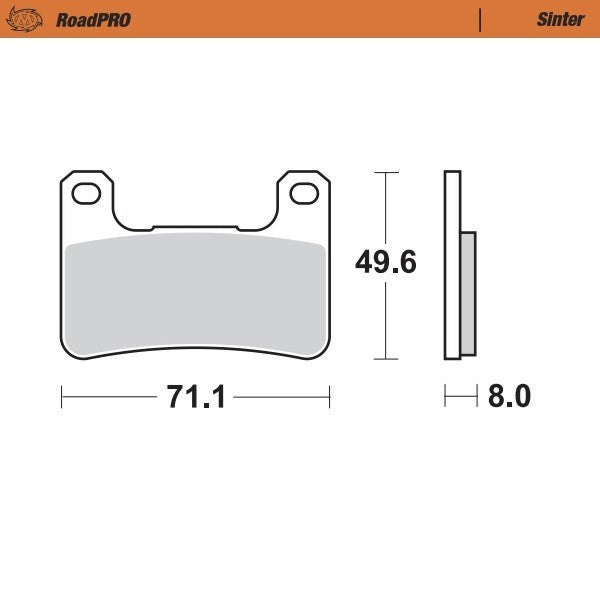 Moto-Master RoadPRO Sinter Front Brake Pads