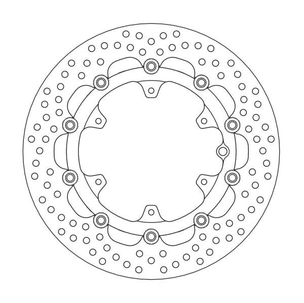 Moto-Master Halo Floating Aluminum Disc 300mm