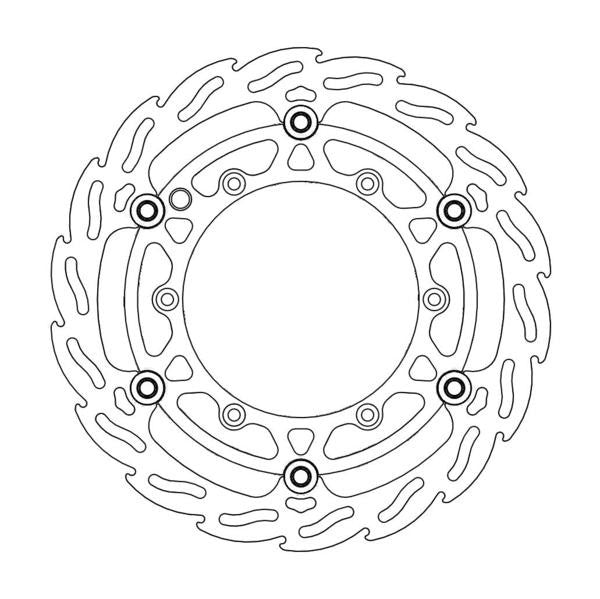 Moto-Master Flame Floating Front Disc - 270mm Oversize