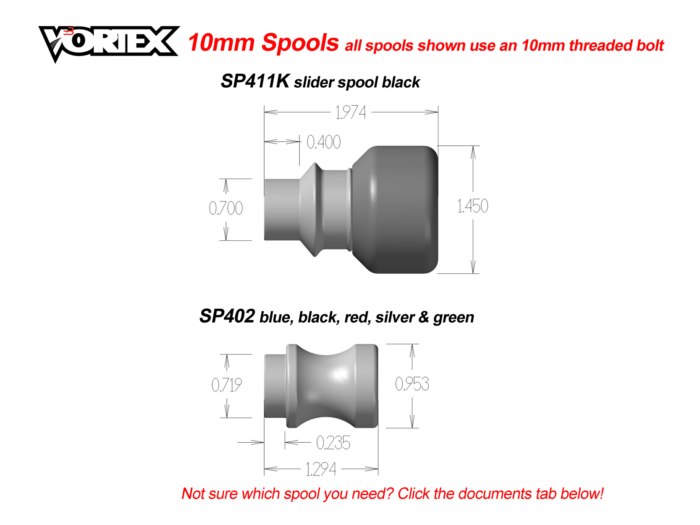 Vortex Swingarm Spools