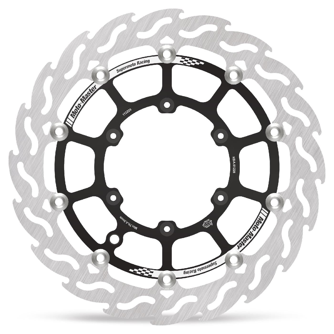 Moto-Master 320x5mm Supermoto Racing Flame Front Rotor