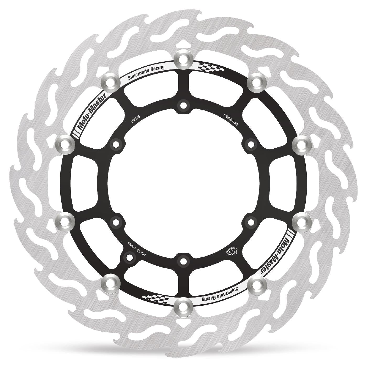 Moto-Master 320x5mm Supermoto Racing Flame Front Rotor