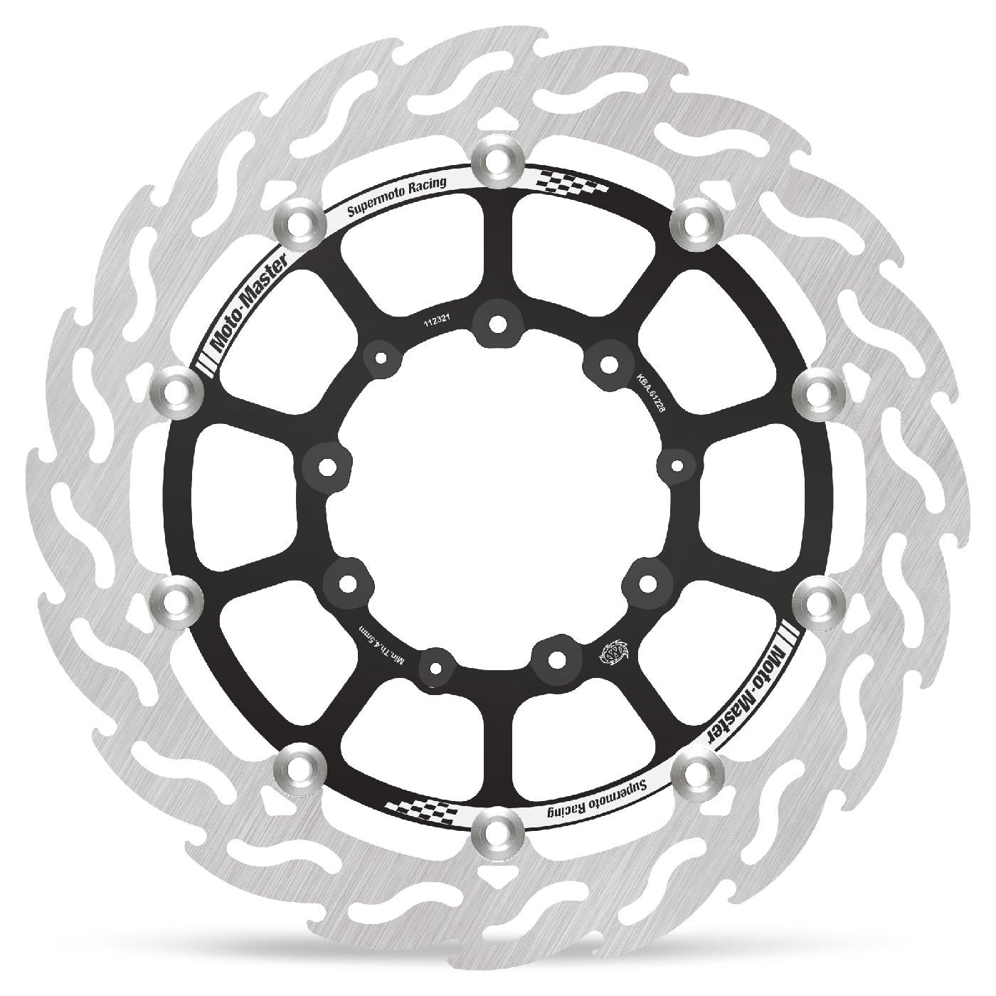 Moto-Master 320x5mm Supermoto Racing Flame Front Rotor