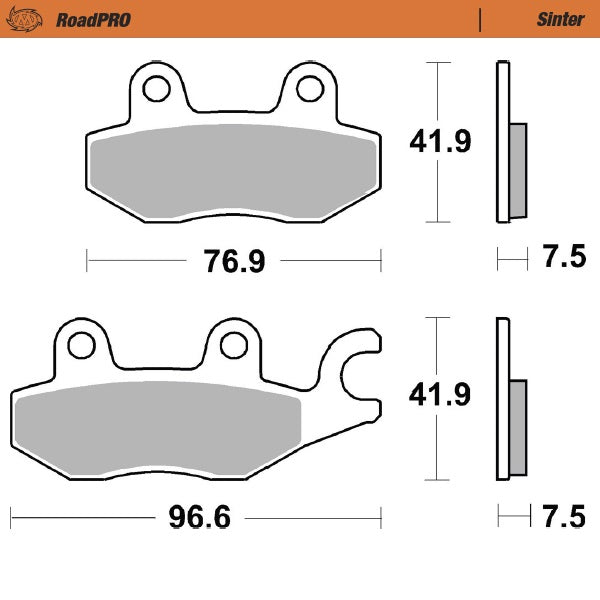 Moto-Master RoadPRO Sinter Front Brake Pads