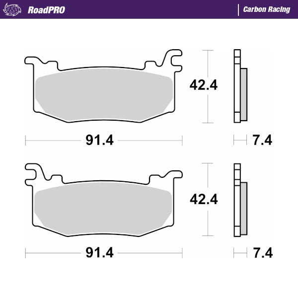 Moto-Master RoadPRO Carbon Racing Brake Pads