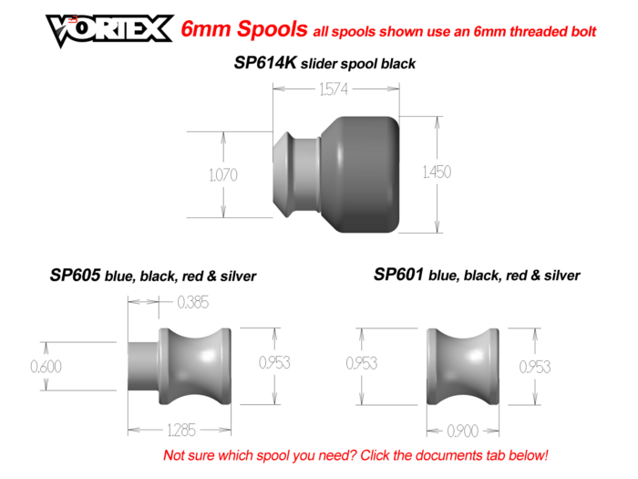 Vortex Swingarm Spools