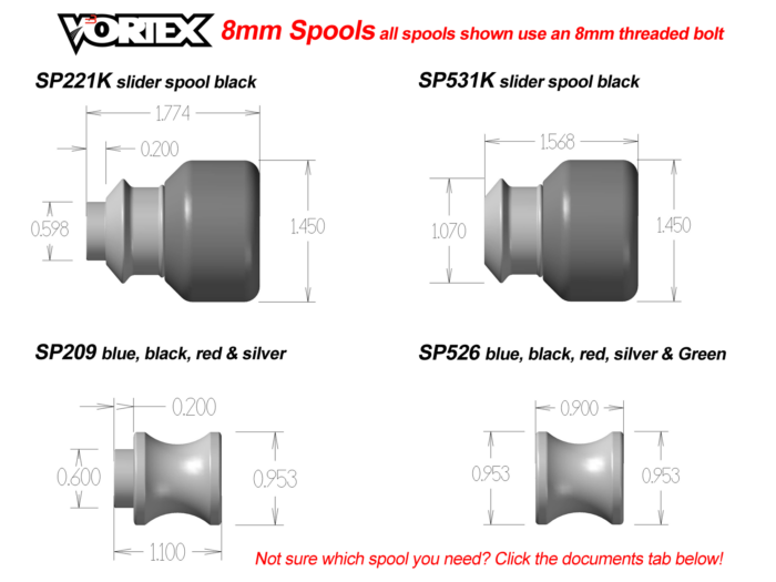 Vortex Swingarm Spools