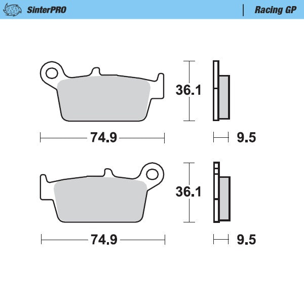Moto-Master SinterPro Rear Brake Pads