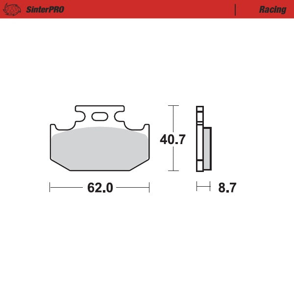Moto-Master SinterPro Rear Brake Pads