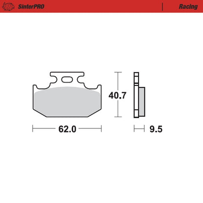 Moto-Master SinterPro Rear Brake Pads