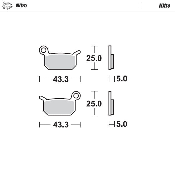 Moto-Master Nitro Front/Rear Brake Pads