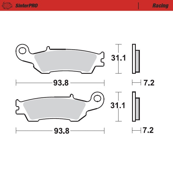 Moto-Master SinterPro Front Brake Pads