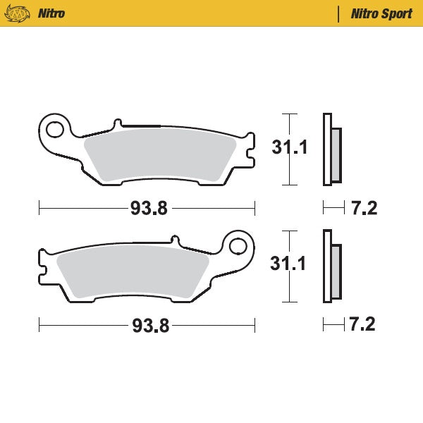 Moto-Master Nitro Front Brake Pads