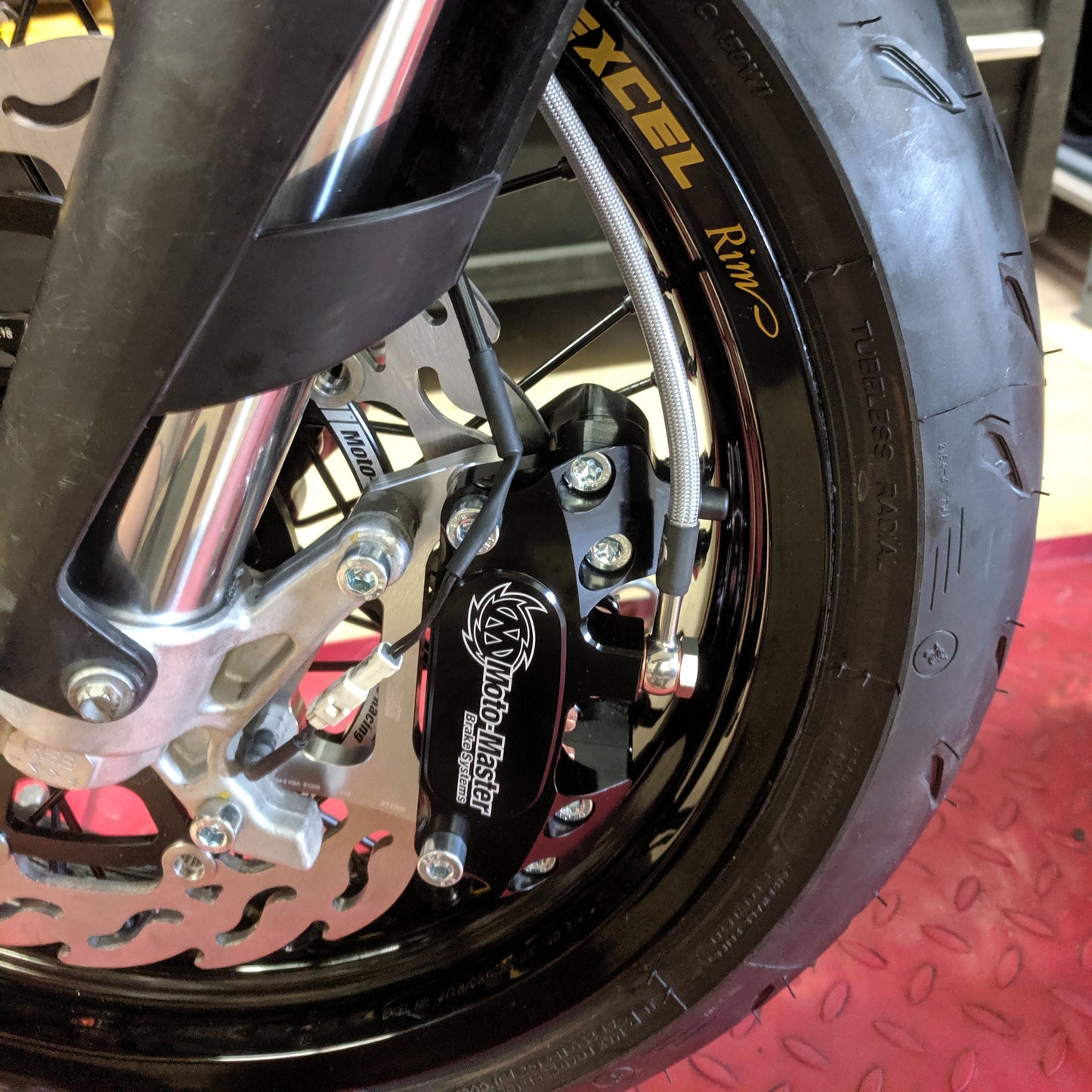 Moto-Master Flame Supermoto Racing Front Brake Kit