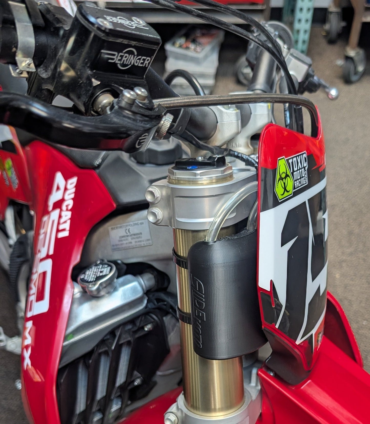 SLIDEmoto Fork-Mount Coolant Recovery Tank