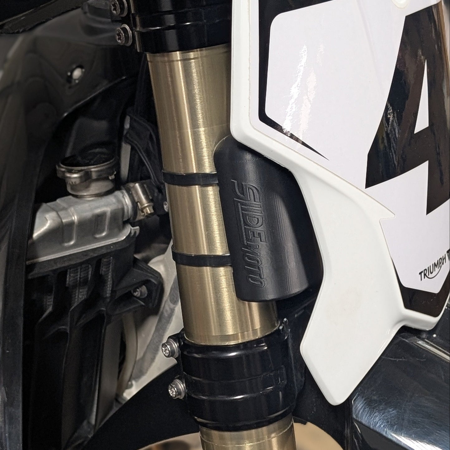 SLIDEmoto Fork-Mount Coolant Recovery Tank
