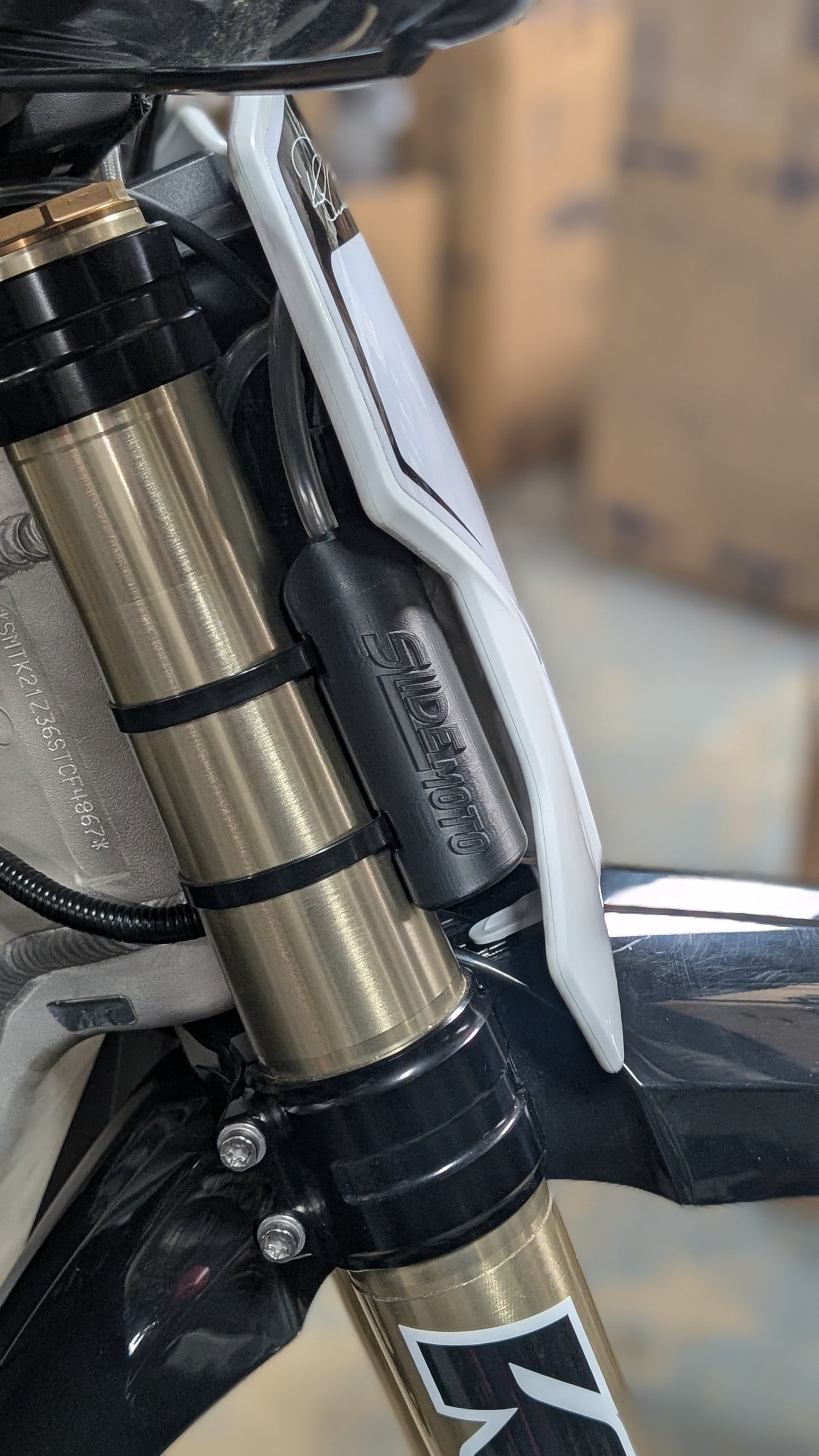 SLIDEmoto Fork-Mount Coolant Recovery Tank