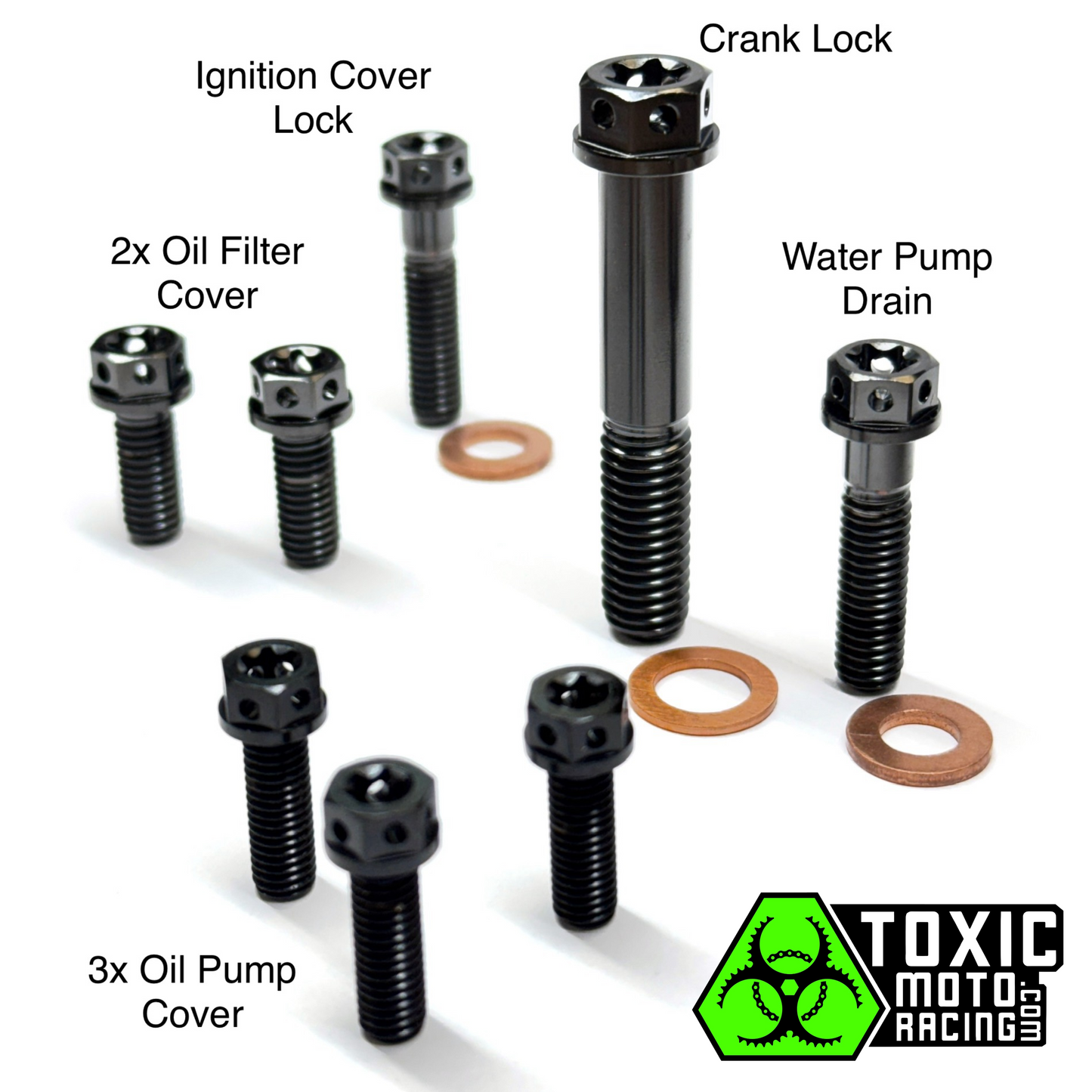 SLIDEmoto BlackTi Engine Bolt Kit