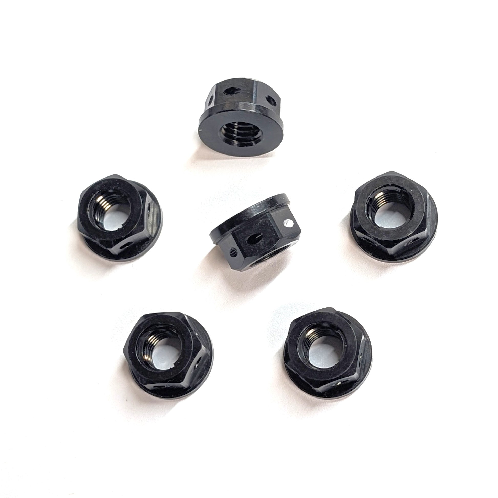 SLIDEmoto BlackTi Hex-Flange Nuts – Toxic Moto Racing