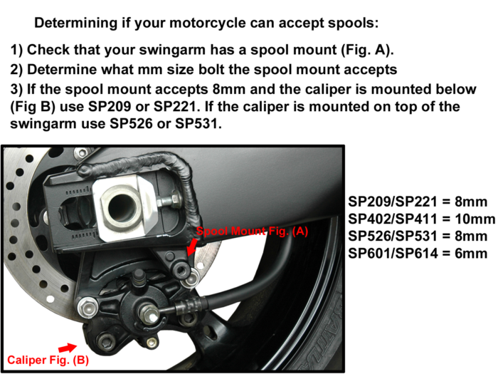 Vortex Swingarm Spools