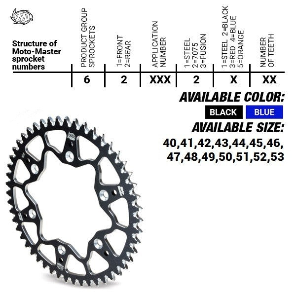 Moto-Master 7075 Aluminum Rear Sprocket