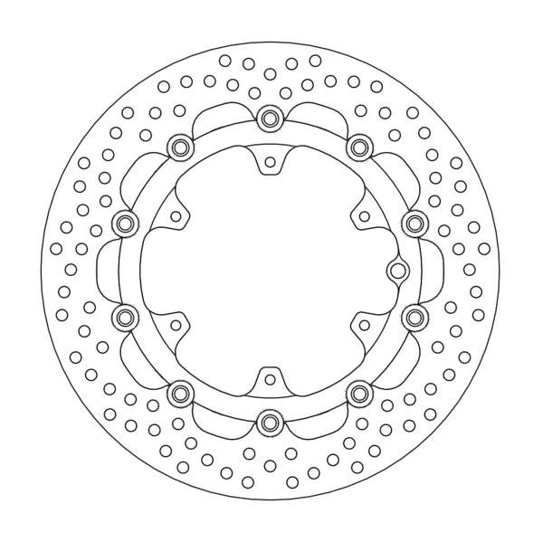 Moto-Master Halo Floating Aluminum Disc 300mm