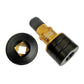 Front Pro Sliders: The integrated axle slider nut uses a 3/8" socket extension to install and remove.