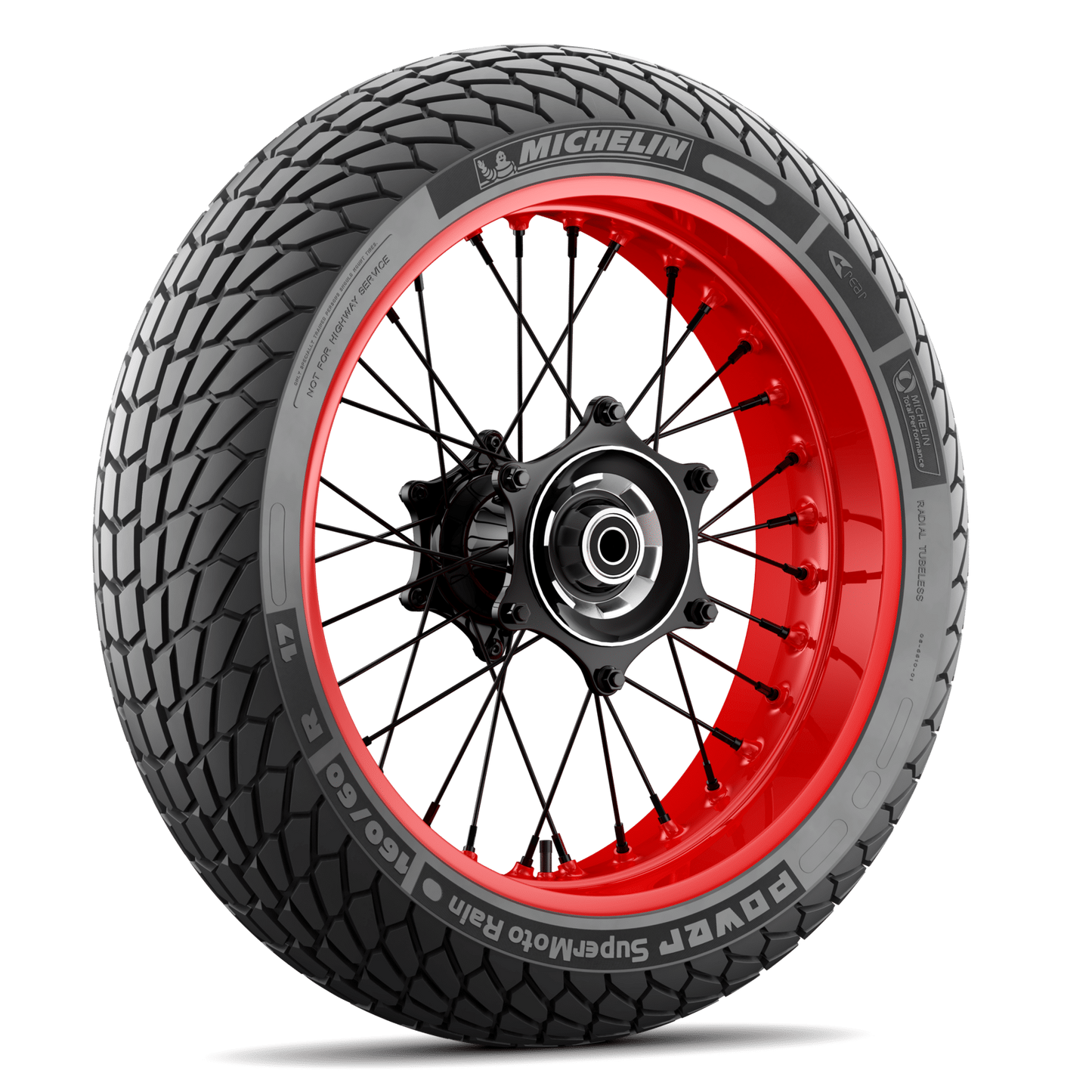 Michelin Power Supermoto Rain Rear On Wheel