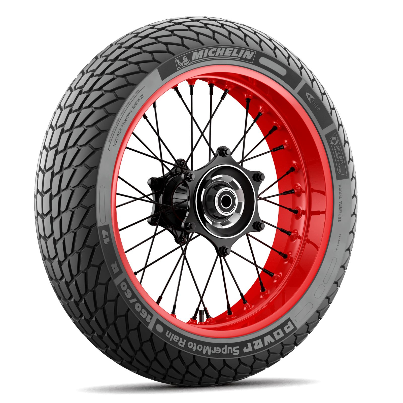 Michelin Power Supermoto Rain Rear On Wheel